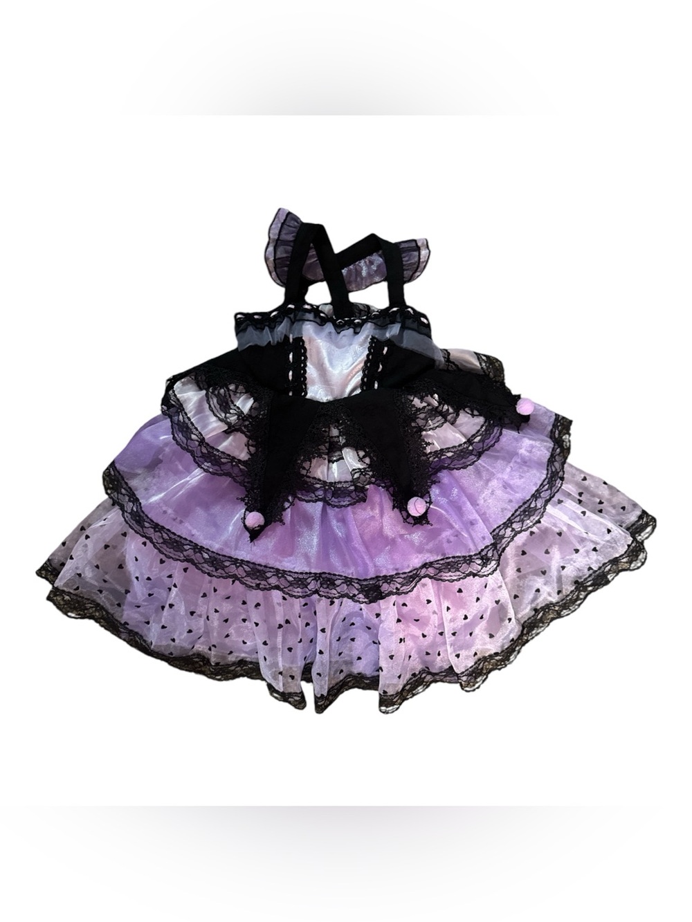 Purple and Black Lace Tulle Kids Costume Dress Size 6-12 Months Dress Up Clothes